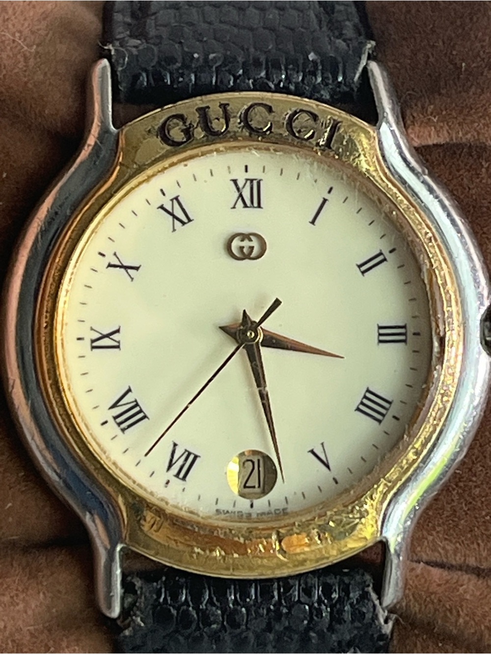 GUCCI 8000M gold plated Men’s watch. - Picture 5 of 15